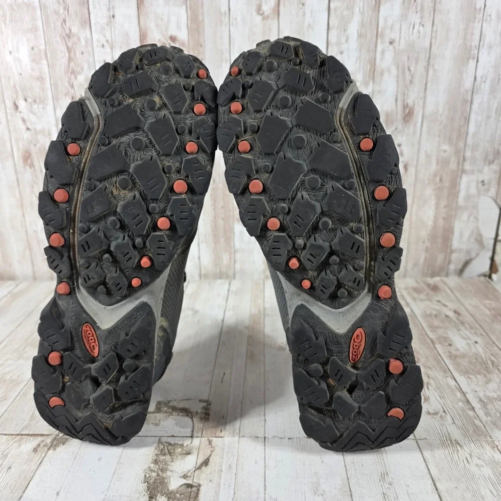 Oboz Arete Low B-DRY Waterproof Hiking Shoes Mens 10 Gray Orange Shadow GW41101